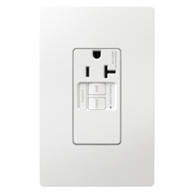 radiant® Tamper-Resistant 20A Simplex Self-Test GFCI Receptacles with SafeLock® Protection, White radiant® Tamper-Resistant 20A Simplex Self-Test GFCI Receptacles with SafeLock® Protection, White