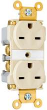 Industrial Extra Heavy Duty Spec Grade Receptacles, Back and Side Wire, 15A, 250V, Gray Industrial Extra Heavy Duty Spec Grade Receptacles, Back and Side Wire, 15A, 250V, Gray