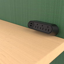 Desktop Power Center Slim 3 Outlet 2 USB Black Desktop Power Center Slim 3 Outlet 2 USB Black