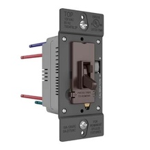 TradeMaster® 0-10V Fluorescent/LED Single Pole/3-Way Toggle Slide Dimmer, Preset, Brown