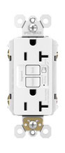Specification Grade Tamper-Resistant 20A Duplex Self-Test GFCI Receptacle with Audible Alarm, White Specification Grade Tamper-Resistant 20A Duplex Self-Test GFCI Receptacle with Audible Alarm, White