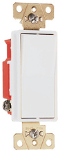 20A 120V/277V Specification Grade Single Pole Decorator Paddle Switch, White 20A 120V/277V Specification Grade Single Pole Decorator Paddle Switch, White