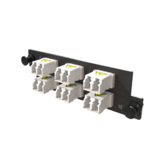 Infinium M4 HDFP Adapter Panel, 6 Keyed Front Keyed Rear LC Duplex Adapters, 12 Fiber, White Infinium M4 HDFP Adapter Panel, 6 Keyed Front Keyed Rear LC Duplex Adapters, 12 Fiber, White