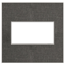 adorne® Slate Linen 2-Gang Screwless Wall Plate