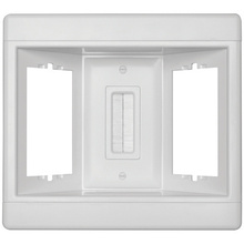 Three Gang Recessed TV Box with Low-Voltage Pull-Through Brushes