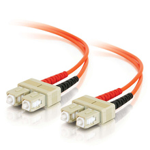 Discontinued - 9.8ft (3m) SC-SC 50/125 OM2 Duplex Multimode Fiber Optic Cable (TAA Compliant) - Orange