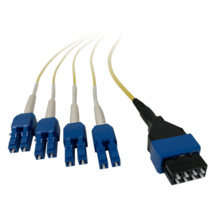 2 Meters (2 m), 4 Duplex LC/UPC To acclAIM/UPC, 9/125 OS2 Single-Mode, ONFP Plenum, 8 Fiber, Distribution Harness Cable, Yellow 2 Meters (2 m), 4 Duplex LC/UPC To acclAIM/UPC, 9/125 OS2 Single-Mode, ONFP Plenum, 8 Fiber, Distribution Harness Cable, Yellow