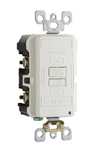 Discontinued - Specification Grade Dead Front Outlet Branch Circuit AFCI Receptacle, White