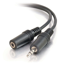 1.5ft (0.46m) 3.5mm M/F Stereo Audio Extension Cable 1.5ft (0.46m) 3.5mm M/F Stereo Audio Extension Cable