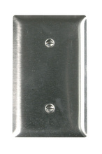 1-Gang 302/304 Stainless Steel Wall Plate, Blank, Strap Mounted 1-Gang 302/304 Stainless Steel Wall Plate, Blank, Strap Mounted