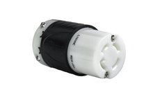 30A NEMA L1530 Connector - Black Back, White Front Body 30A NEMA L1530 Connector - Black Back, White Front Body