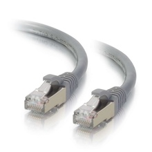 8ft (2.4m) Cat6a Snagless Shielded (STP) Ethernet Network Patch Cable - Gray 8ft (2.4m) Cat6a Snagless Shielded (STP) Ethernet Network Patch Cable - Gray