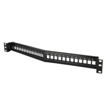 TechChoice Flush Mount Angled Patch Panel Kit 24 Port unloaded