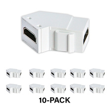 4K HDMI™ Coupler Keystone Insert, White, 10-Pack