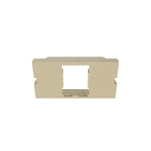 SERIES II HDJ ADAPTER BEZEL, 1 PORT, 1 UNIT, 10PK, ELECTRIC IVORY