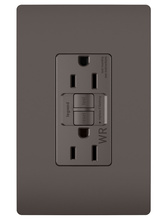 radiant® Tamper-Resistant Weather-Resistant 15A Duplex Self-Test GFCI Receptacles with SafeLock® Protection, Brown