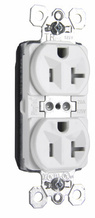 PlugTail® 20A 125V Spec-Grade Tamper-Resistant Duplex Receptacle, White PlugTail® 20A 125V Spec-Grade Tamper-Resistant Duplex Receptacle, White