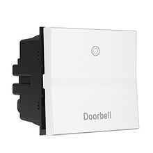 adorne® Engraved Paddle™ Switch, 20A, Doorbell, White