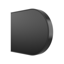 2.6 Bracket Endcap, Glass Finish, Black