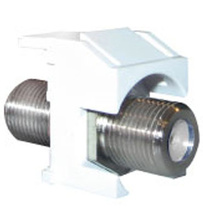 adorne® Video F-Connector, White adorne® Video F-Connector, White