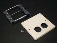 2-GANG DUPLEX RECEPTACLE-IVORY 2-GANG DUPLEX RECEPTACLE-IVORY