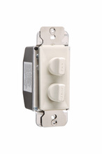 Rotary Dual Fan Speed/Dimmer Control, Light Almond