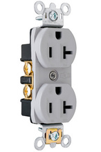Dust- and Moisture-Resistant Receptacles, 20A, 125V, Gray Dust- and Moisture-Resistant Receptacles, 20A, 125V, Gray