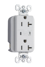 20A 125V Extra Heavy Duty Spec-Grade Surge Protective Duplex Receptacle, White