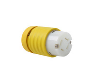 20A NEMA Connector L1420 - Yellow Back, White Front Body, Corrosion-Resistant 20A NEMA Connector L1420 - Yellow Back, White Front Body, Corrosion-Resistant