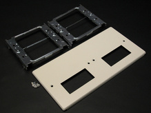 4047 Four-Gang Cover With Two Rectangular Openings 4047 Four-Gang Cover With Two Rectangular Openings