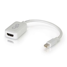8in Mini DisplayPort Male to HDMI Female Adapter Converter - White 8in Mini DisplayPort Male to HDMI Female Adapter Converter - White