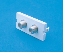 Series II, 2 F Connectors F/F, 75 ohm, 180 degree, (1 GHz performance) Series II, 2 F Connectors F/F, 75 ohm, 180 degree, (1 GHz performance)