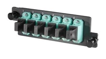 Infinium HDFP MPO Adapter Panel, 6 MPO, Aqua Infinium HDFP MPO Adapter Panel, 6 MPO, Aqua