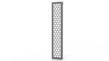 Mighty Mo 20 Hex Pattern Vertical Cable Management Panel, 7', 15" Deep, Black Mighty Mo 20 Hex Pattern Vertical Cable Management Panel, 7', 15" Deep, Black