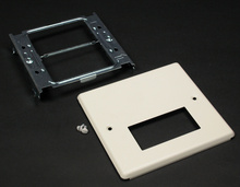 2-GANG RECTANGLE OPENING AND MOD FURNITURE-GRAY 2-GANG RECTANGLE OPENING AND MOD FURNITURE-GRAY