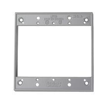 Two Gang Extension Ring, Gray