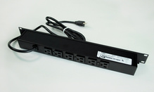 Plug-In Outlet Center Unit / Rack Mount 120V/15A/6 rear O/L /lighted switch/15' cord/Computer Grade Surge