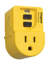 Discontinued - Discontinued - Portable 15A GFCI Outlet Adapter, Manual Reset