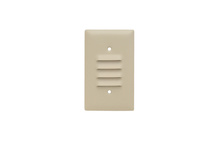 1-Gang 302/304 Stainless Steel Wall Plate, Louver Plate, Vertical, Painted Ivory