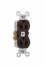 Trademaster® 15A 125V Duplex Receptacle, Brown