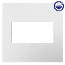 adorne® Gloss White-on-White 2-Gang Screwless Wall Plate with Microban® adorne® Gloss White-on-White 2-Gang Screwless Wall Plate with Microban®