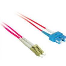 6.6ft (2m) LC-SC 9/125 OS2 Duplex Single-Mode PVC Fiber Optic Cable - Red 6.6ft (2m) LC-SC 9/125 OS2 Duplex Single-Mode PVC Fiber Optic Cable - Red
