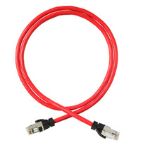 Clarity CAT6A Shielded Patch Cord, 15', Red Clarity CAT6A Shielded Patch Cord, 15', Red
