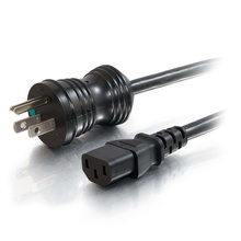 Discontinued - 6ft (1.8m) 16 AWG Hospital Grade Power Cord (NEMA 5-15P to IEC320C13) (TAA Compliant) - Black