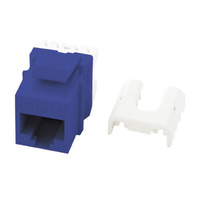 Cat 5e Quick Connect RJ45 Keystone Insert, Blue Cat 5e Quick Connect RJ45 Keystone Insert, Blue