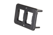 BEZEL, 2-PORT HDJ, FITS WIREMOLD RFB4, DTB-2-2RT, WTB-2-RT, CLIT-2-RT, & RFB-2-SSRT, BLACK BEZEL, 2-PORT HDJ, FITS WIREMOLD RFB4, DTB-2-2RT, WTB-2-RT, CLIT-2-RT, & RFB-2-SSRT, BLACK