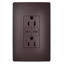radiant 65W USB Outlet, Type C, 15A, Tamper-Resistant, Dark Bronze radiant 65W USB Outlet, Type C, 15A, Tamper-Resistant, Dark Bronze