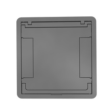 Floorport Large Flanged Blank Top Gray