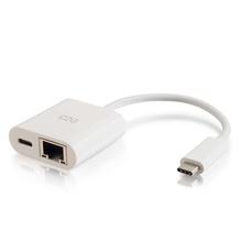 USB-C® to Ethernet Multiport Adapter with Power Delivery up to 60W - White USB-C® to Ethernet Multiport Adapter with Power Delivery up to 60W - White