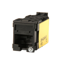 Clarity High Density Jack (HDJ) CAT6A, T568A/B, Black Clarity High Density Jack (HDJ) CAT6A, T568A/B, Black